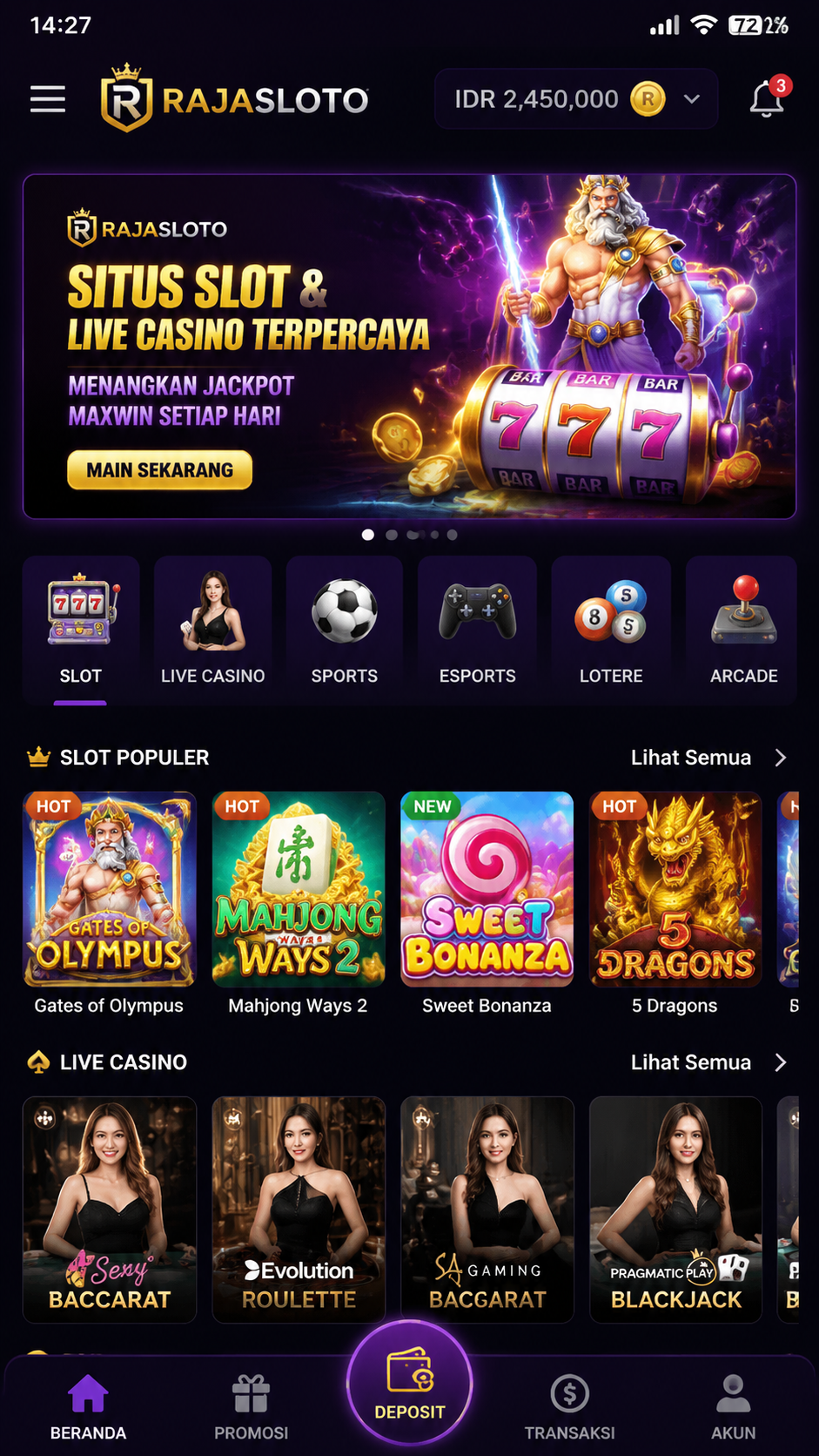 Screenshot 2 rajasloto